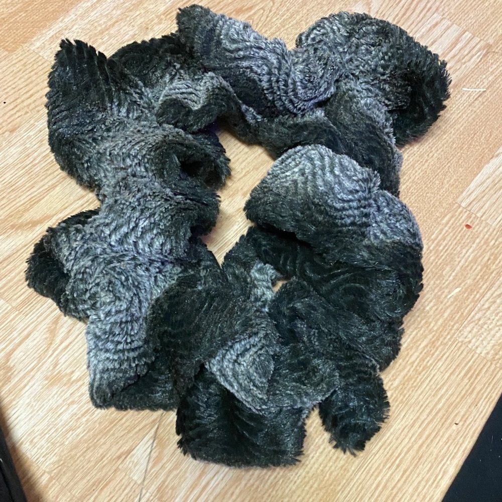 Textured Gray Scarf